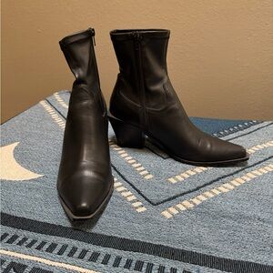 Steve Madden Black Ankle Booties